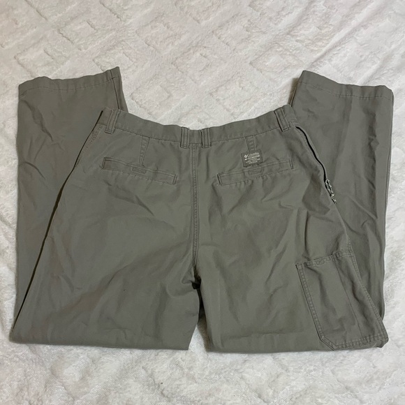 Columbia Utility Sport Cargo Pant Tan Gert Boyle Chairman Pant 34 x 30 - Picture 5 of 12